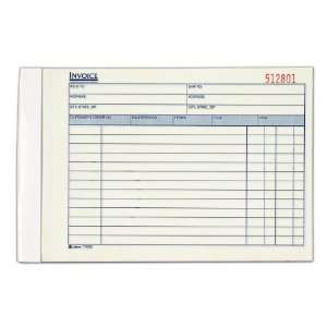  Adams Invoice Book, 5.56 x 8.44 Inch, 3 Part, White/Canary 