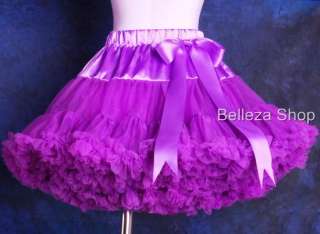 purple girls pettiskirt skirt pageant dress size 6 7 years ba pu 03