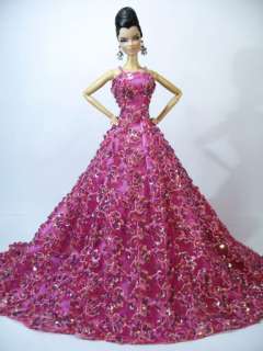 Eaki Dress Gown Outfit Silkstone Barbie Fashion Royalty Candi Model 