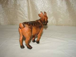 VINTAGE OLD CAST IRON DONKEY AND BRASS/COPPER TRAIN BANK COMMERCIAL 