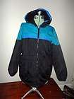 Womens Small Columbia Lined Hooded Blue & Black Parka Jacket Coat Ski 