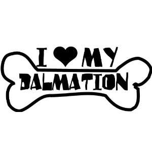  I Heart My Dalmation Car Decal Window Sticker: Everything 