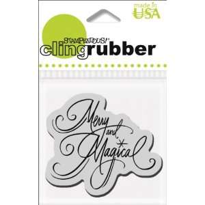  Stampendous Cling Rubber Stamp, Cling Merry Magical: Arts 