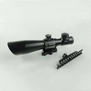 Tactical 6x42 Weaver Rail Red/Green Mil Dot Illuminated Scope Combo 