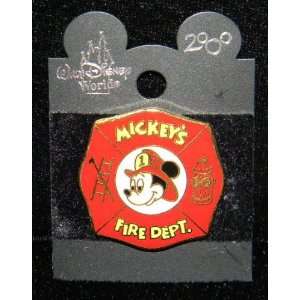  Mickeys Fire Dept. Walt Disney World Trading Pin 2000 