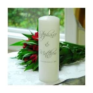    Scriptina Personalized Unity Candle   