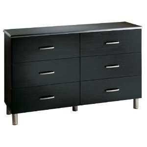 Cosmos Collection Dresser in Black Onyx/Charcoal Finish By South Shore 