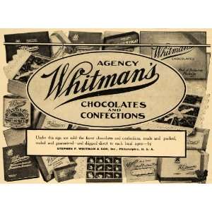  1911 Ad Stephen Whitmans Chocolates & Confections Box 