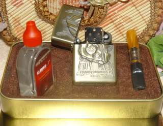 Wolf Totem etc. Relievo(7 Available) Fuel Lighter + Cigarette Holder 