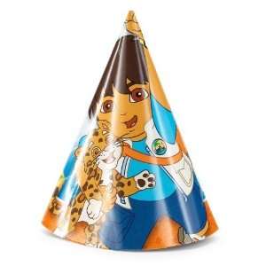  Go, Diego, Go Cone Hats (8) Party Supplies Toys & Games
