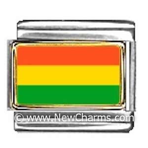  Bolivia Photo Flag Italian Charm Bracelet Jewelry Link 