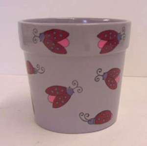 LADY BUG FLOWER POT CLAY POT FOR PLANTS 5 GIFT ITEM  