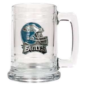  Philadelphia Eagles   NFL 15oz Glass Tankard (Helmet Logo 