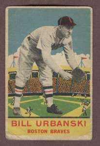 1933 DeLong Gum Co. #9 Bill Urbanski   BOSTON BRAVES  