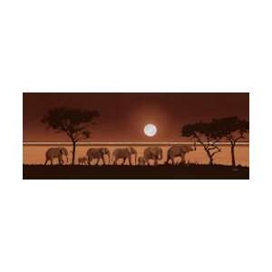    Crossing the Savannah   1000 Pieces Jigsaw Puzzle Toys & Games