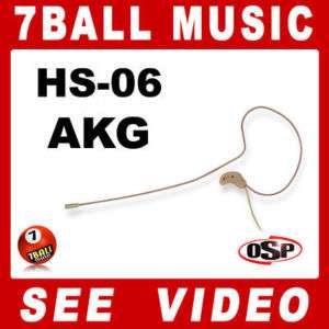   Earset Micro Slimline Headset Mic for an AKG Wireless Body/Belt Pack