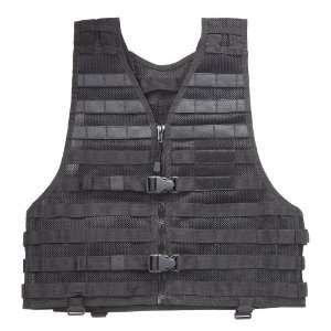 11 Load Bearing Vest (Black, 4 X Large)  Sports 