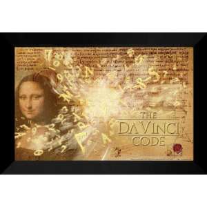  The Da Vinci Code 27x40 FRAMED Movie Poster   Style F 