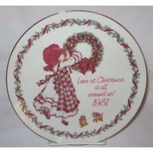  American Greetings Holly Hobby Christmas Plate 1981 