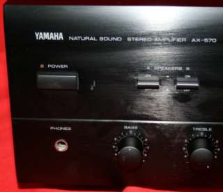 YAMAHA AX 570 NATURAL SOUND 200 WATT STEREO AMPLIFIER  