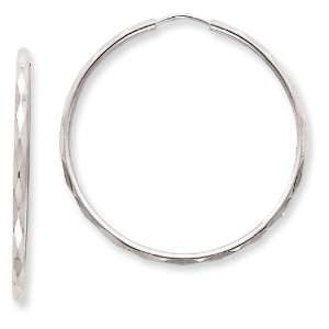  Sterling Silver D/C Hoop Earrings West Coast Jewelry 