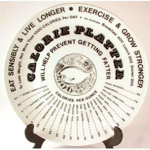  Collectable dieting aid plate Calorie Platter will help 