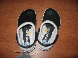 CROCS CROCBAND Lined Clogs Shoes Black J 2 Boys  883503530492  
