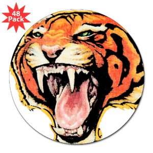  3 Lapel Sticker (48 Pack) Wild Tiger 