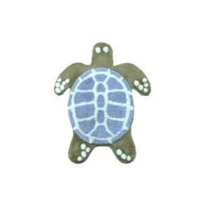  Hawaiian Rug Honu or Turtle Blue with Shell: Home 