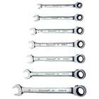   FRRM7 7 PIECE REVERSIBLE RATCHETING COMBINATION WRENCH SET (METRIC