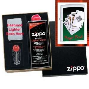 Royal Flush Zippo Lighter Gift Set