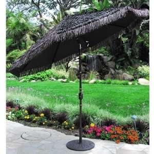    Galtech 9 Ft Aluminum Bamboo Patio Umbrella: Patio, Lawn & Garden