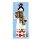 Don Mechanic 18 Folk Art Snowman with a Black and Red Christmas Hat 