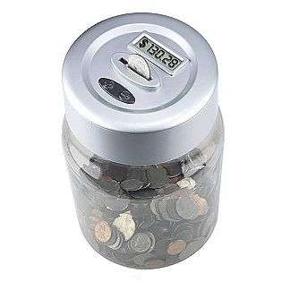 Digital Coin Counting Money Jar  Clothing Mens Accessories 