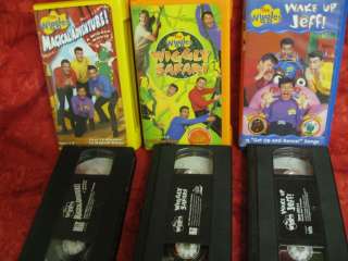 The Wiggles VHS video tapes Jeff Toot Yummy Movie Safari Hoop Dee 