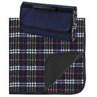 Picnic at Ascot Picnic Blanket Tote w/attached Case, Blue Plaid
