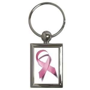  Breast Cancer Ribbon Key Chain (Rectangle) Everything 