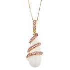  com d yach 14k yellow gold white agate and