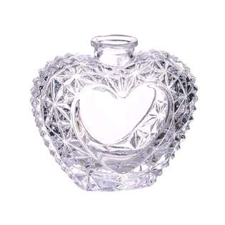 Allstate Floral 4 Heart Shape Glass Vase Clear (Pack of 6) at  