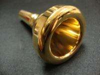    Style 6 1/2AL L Large ShankTrombone Mouthpiece NEW 24K GOLD PLATE