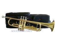 Band TRUMPET Bb GOLD LACQUER + Case, Mouthpiece  