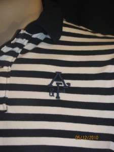 NWT Men Abercrombie Fitch Hollister Polo Navy Shirt XL  