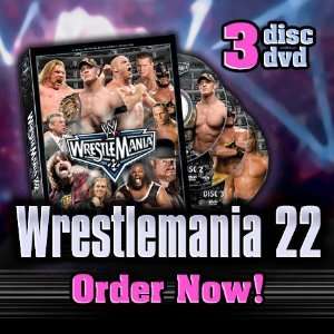    2006 WRESTLEMANIA 22 SEALED WWE WRESTLING DVD 