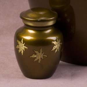  Divine Autumn Leaves Small Keepsake Urn for Ashes Patio 