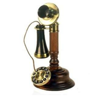 Golden Eagle 28466008057 GEE805 Wood Candlestick Phone 