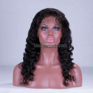 Lace Front 100% Indian Remy Human Hair Wig 16 Wavy  