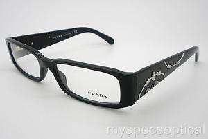   VPR 07I 1AB 1O1 53 Black Eyeglass 100% Authentic Made In Italy  