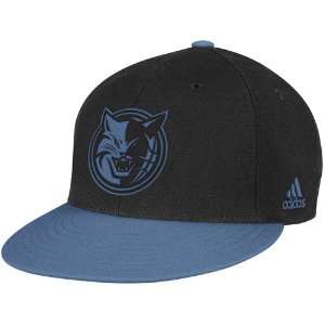  adidas Charlotte Bobcats Black Bobcats Blue Vibe Snapback 