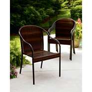 Garden Oasis Allenton Resin Wicker Stack Chair at 