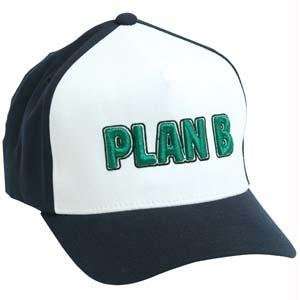 Plan B Hat Logo Text Flexfit 